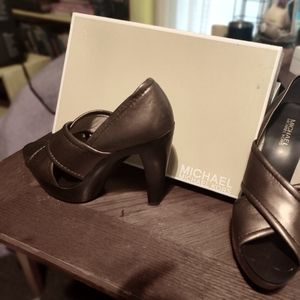 Michael kors vintage Brown high heels open toed